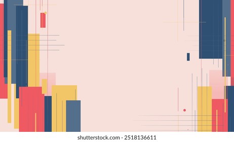 Fondo geométrico Abstractas con colores suaves