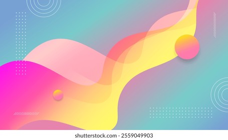 Abstract Geometric Background with Soft Colors