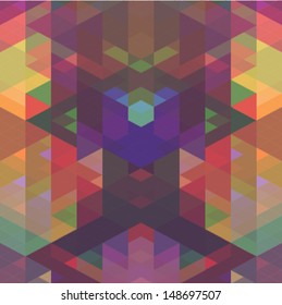 abstract geometric background with soft retro colors