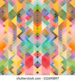 abstract geometric background with soft retro colors