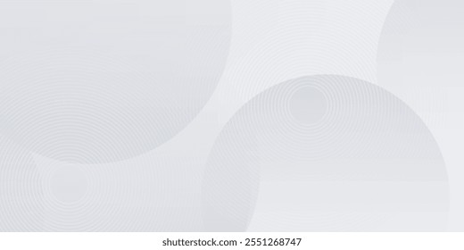 Fondo geométrico Abstractas con gradiente blanco y gris suave para fondo de negocios gráfico de alta tecnología. Diseño de ilustración de Plantilla, fondo de Web, Fondo de pantalla, escritorio, burbujas.