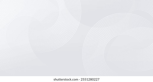 Fondo geométrico Abstractas con gradiente blanco y gris suave para fondo de negocios gráfico de alta tecnología. Diseño de ilustración de Plantilla, fondo de Web, Fondo de pantalla, escritorio, burbujas.