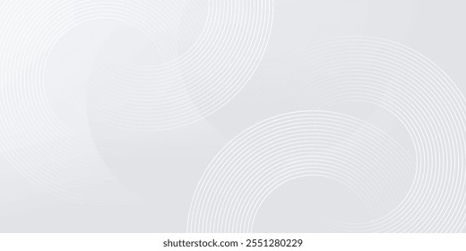 Fondo geométrico Abstractas con gradiente blanco y gris suave para fondo de negocios gráfico de alta tecnología. Diseño de ilustración de Plantilla, fondo de Web, Fondo de pantalla, escritorio, burbujas.