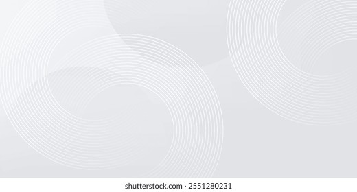 Fondo geométrico Abstractas con gradiente blanco y gris suave para fondo de negocios gráfico de alta tecnología. Diseño de ilustración de Plantilla, fondo de Web, Fondo de pantalla, escritorio, burbujas.