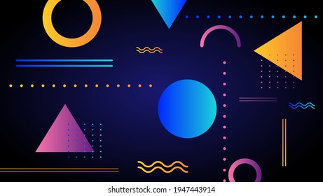 abstract geometric background with some color