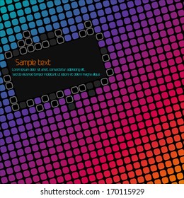 Abstract geometric background with space for text. Vector illustration