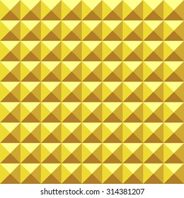 Abstract geometric background of spikes. Vector seamless pyramidal pattern.