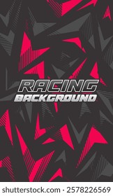 Abstract geometric background for sports, t-shirt, racing car livery