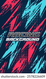 Abstract geometric background for sports, t-shirt, racing car livery