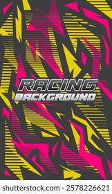Abstract geometric background for sports, t-shirt, racing car livery