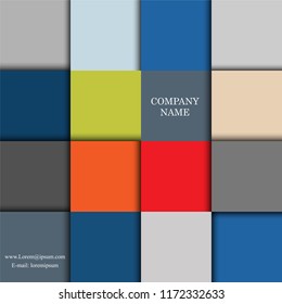 abstract geometric background with square