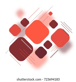 Abstrakter geometrischer Hintergrund mit Quadraten.