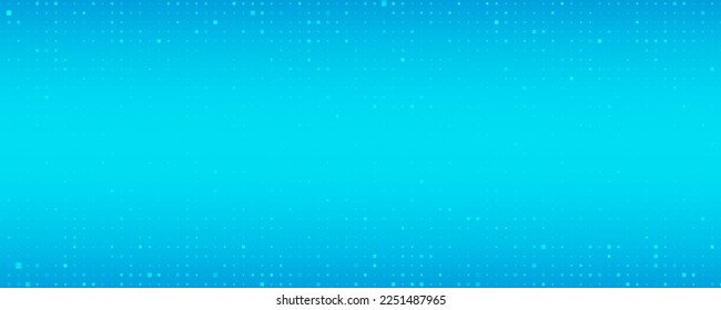 Abstract geometric background of squares. Blue pixel background with empty space. Vector illustration