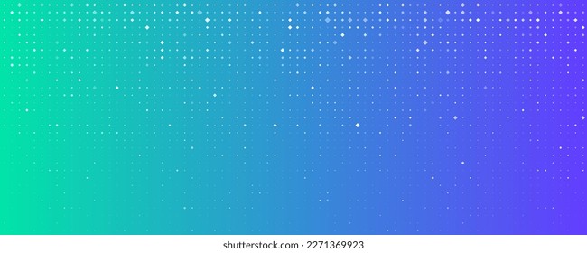 Resumen del fondo geométrico de los cuadrados. Fondo de píxel azul con espacio vacío. Ilustración del vector
