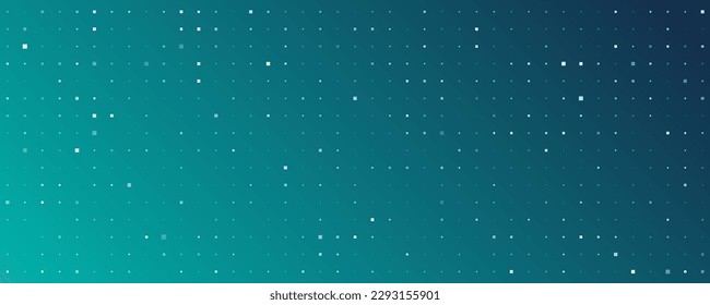 Abstrakter geometrischer Hintergrund von Quadraten. blauer Pixelhintergrund mit Leerzeichen. Vektorgrafik
