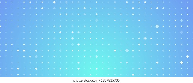 Abstract geometric background of squares. Blue pixel background with empty space. Vector illustration