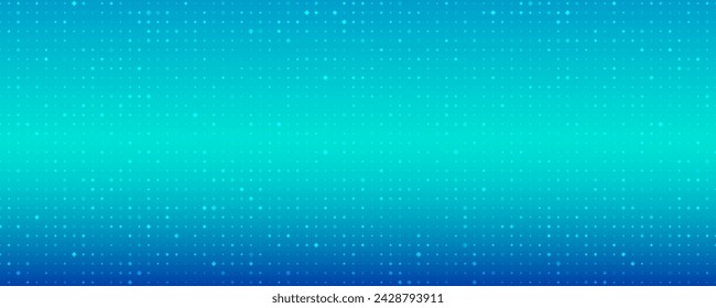 Abstrakter geometrischer Hintergrund mit Quadraten. Blauer Pixelhintergrund mit leerem Leerraum. Vektorgrafik