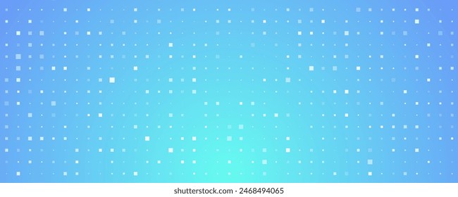 Fondo geométrico Abstractas con cuadrados. Fondo de píxel azul con espacio vacío. Ilustración vectorial