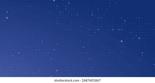 Fundo geométrico abstrato com quadrados. Plano de fundo de pixel azul com espaço vazio. Ilustração vetorial