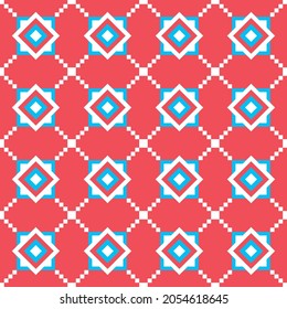 Abstrakter geometrischer Hintergrund mit quadratischen Strukturen, die Zellen bilden. Dekoratives Muster für Tapeten, Wickelpapier, Textilien, Gewebe, Verpackungen.
