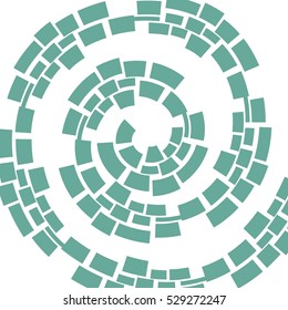 Abstract geometric background with squares; design element; circular background. 