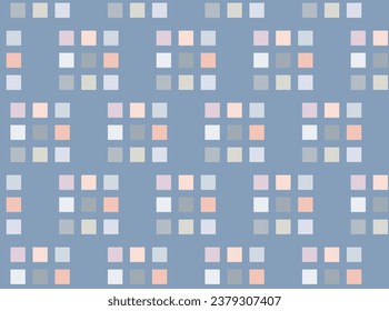 Resumen de fondo geométrico con cuadrados Geometría sin soldadura Para diseño de superficie de tela embalaje decoración de hogar envolvimiento almohadas ropa de cama fondo de escritorio y papel tapiz Vector ilustración