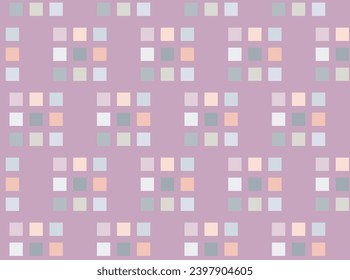 Abstrakter geometrischer Hintergrund mit Quadraten Geometry nahtloses Muster Für die Gestaltung der Stoffoberfläche Verpacken Innendekoration Geschenkwulp Kopfkissen Bettwäsche Hintergründe und Tapete Vektorgrafik Vektorgrafik