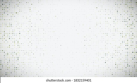 Abstract geometric background of squares. Green pixel background with empty space. Vector illustration.