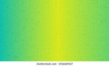 Abstract geometric background of squares. Green pixel background with empty space. Vector illustration.