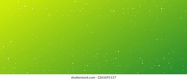 Abstract geometric background of squares. Green pixel background with empty space. Vector illustration