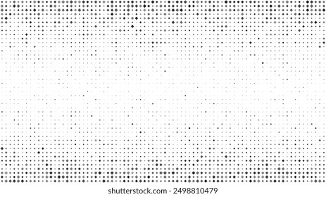Abstract geometric background with squares. Grey pixels on white with empty space. Digital business backdrop. Vector illustration