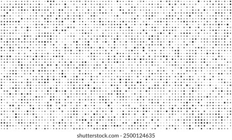 Abstract geometric background with squares. Grey pixels on white with empty space. Digital business backdrop. Vector illustration