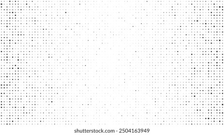 Abstract geometric background with squares. Grey pixels on white with empty space. Digital business backdrop. Vector illustration