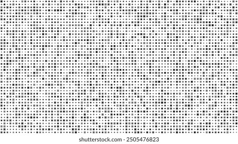 Fondo geométrico Abstractas con cuadrados. Píxeles grises sobre blanco con espacio vacío. Telón de fondo de negocios digitales. Ilustración vectorial
