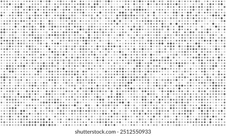 Abstract geometric background with squares. Grey pixels on white with empty space. Digital business backdrop. Vector illustration