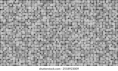 Abstract geometric background with squares. Grey pixels on white with empty space. Digital business backdrop. Vector illustration