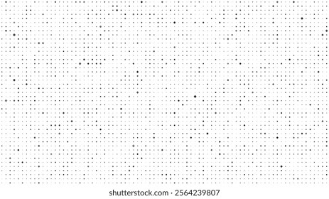 Abstract geometric background with squares. Grey pixels on white with empty space. Digital business backdrop. Vector illustration