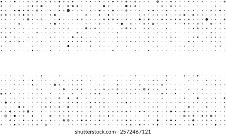 Abstract geometric background with squares. Grey pixels on white with empty space. Digital business backdrop. Vector illustration