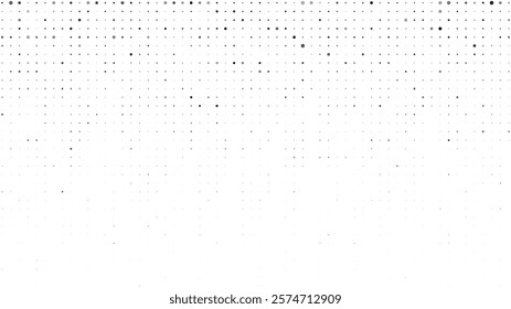Abstract geometric background with squares. Grey pixels on white with empty space. Digital business backdrop. Vector illustration