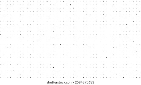 Abstract geometric background with squares. Grey pixels on white with empty space. Digital business backdrop. Vector illustration
