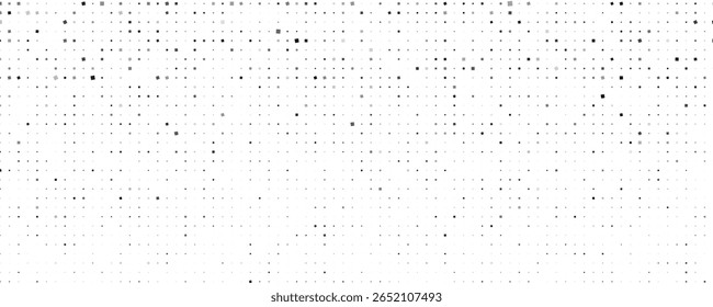 Fundo geométrico abstrato com quadrados. Pixels cinzas em branco com espaço vazio. Plano de fundo empresarial digital. Ilustração vetorial