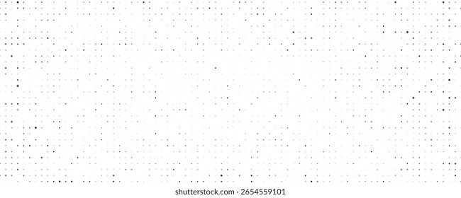 Abstract geometric background with squares. Grey pixels on white with empty space. Digital business backdrop. Vector illustration