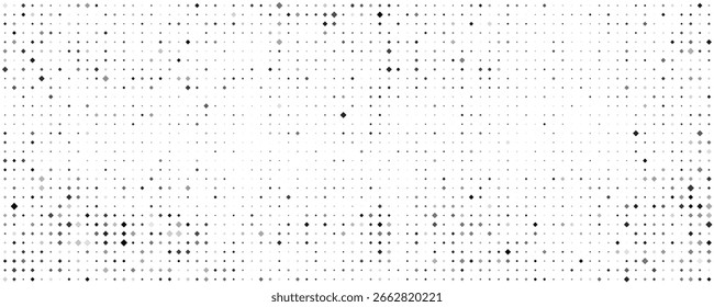 Fundo geométrico abstrato com quadrados. Pixels cinzas em branco com espaço vazio. Plano de fundo empresarial digital. Ilustração vetorial