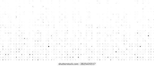Abstract geometric background with squares. Grey pixels on white with empty space. Digital business backdrop. Vector illustration