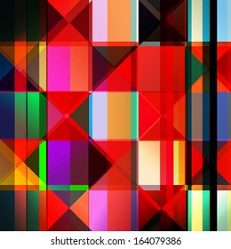 abstract geometric background, with squares, lines and triangles