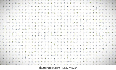 Abstract geometric background of squares. Multicolor pixel background with empty space. Vector illustration.