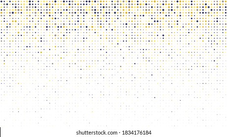 Resumen del fondo geométrico de los cuadrados. Fondo de píxel multicolor con espacio vacío. Ilustración vectorial.