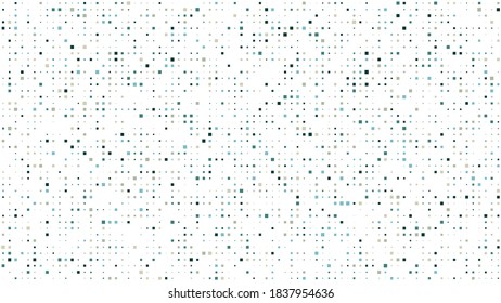 Abstract geometric background of squares. Multicolor pixel background with empty space. Vector illustration.