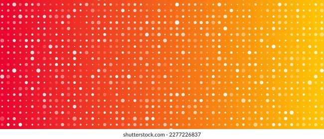 Abstract geometric background of squares. Orange pixel background with empty space. Vector illustration