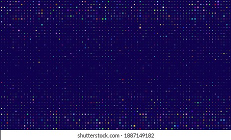Abstract geometric background of squares. Pixel background with empty space. Vector illustration.